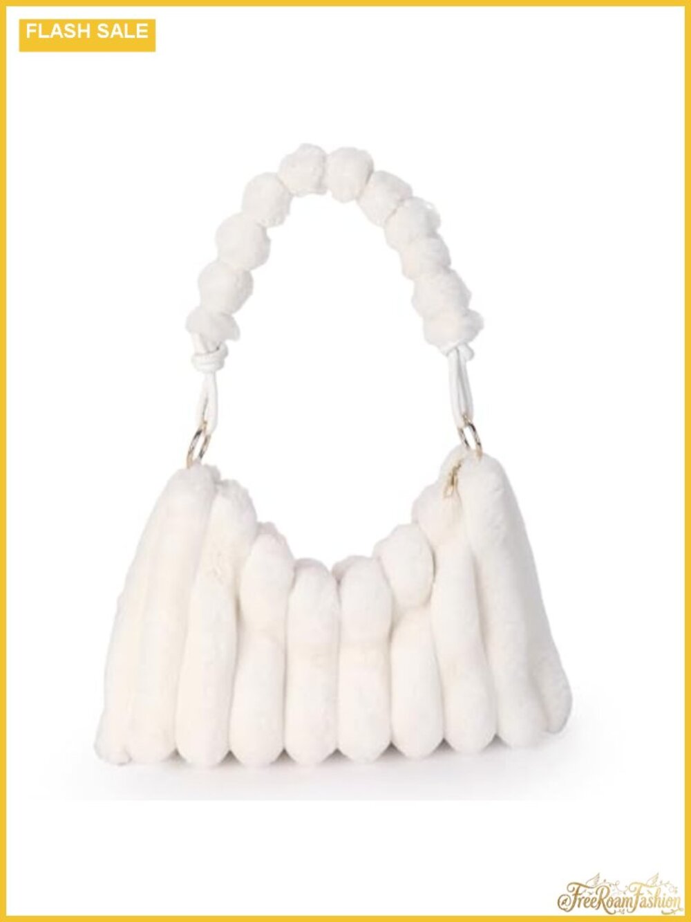 Faux Fur Fluffy Tote Bag Furry Plush Shoulder Handbag Purse